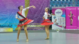 Majorettes DIRIDONKY Prešov  baton duo trio cadet  Liberec 2024  Majorette Championship MWF [upl. by Berkley185]