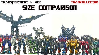 Transformers 4 AOE  Studio Series Size Comparison  KO Oversized Dinobot Strafe  Dino amp Robot [upl. by Laddie74]