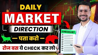 PREDICT Market DIRECTION for Option Trading  Trading for Beginners  PreMarket Analysis [upl. by Wakeen]