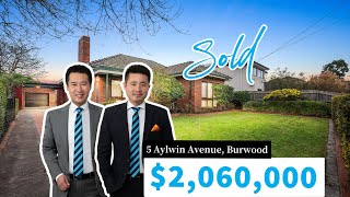 Auction Highlights  5 Aylwin Avenue Burwood [upl. by Walls]