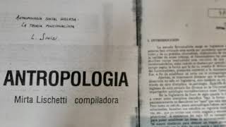 Antropología social INGLESA La teoría funcionalista LSinisi [upl. by Atolrac]