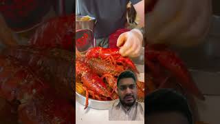 Eating lobster lobster lobstering seafood seafoodboil food foodie foodchallenge bangladesh [upl. by Nylleoj]