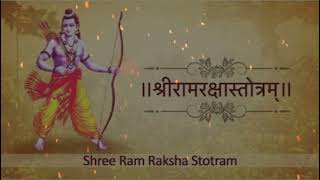 Shri Ram Raksha Stotram mantraश्री राम रक्षा स्तोत्र मंत्र [upl. by Obeded]