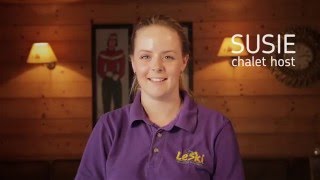 Meet Susie Chalet Host for Le Ski [upl. by Proudfoot]