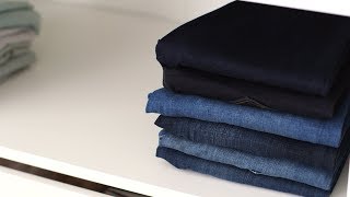 How to Fold Jeans  Martha Stewarts Best Clothes Folding Hacks [upl. by Kegan]