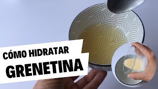 Como hidratar la grenetina  o gelatina sin sabor sin grumos [upl. by Potash]