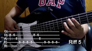 Majesty  Delirious  Tutorial Part 1 Estrofas y Precoros  Bass Lesson wTABS [upl. by Annohsat230]