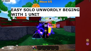 Roblox  Easy Unwordly Beging With 1 Unit Griffin  ASTD  Mizuki Yukino [upl. by Hummel575]