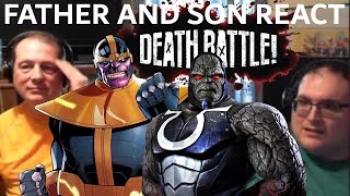 Father and Son React To DEATH BATTLE Thanos VS Darkseid Reaction [upl. by Chinua560]