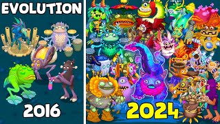 Wublin Island Evolution  New Update Rare Full Song  My Singing Monsters [upl. by Nairam]