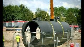 Weholite Stormwater Storage Tank Reduces CSO  KWH Pipe [upl. by Tutt970]