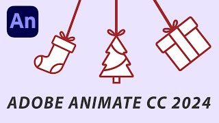 ADOBE ANIMATE CC 2024 TUTORIAL  CHRISTMAS ANIMATION  HTML5 ANIMATED BANNER  SWING ANIMATION [upl. by Yennaiv]