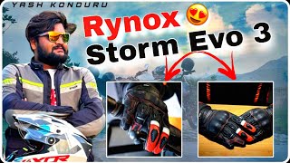 Unbox amp Review of RYNOX Storm Evo 3 Gloves in Telugu  Best Riding Gloves under 5000  Yash Konduru [upl. by Widera470]