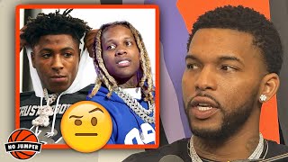 600Breezy Reacts to NBA Youngboy Saying He Talks to Lil Durk Every Other Day [upl. by Roee559]