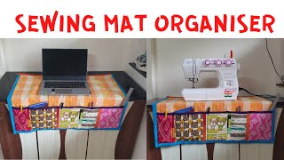 Sewing Organizer diy  Sewing Machine Organizer Mat  Desk Organiser Mat  Sofa Armrest Organizer [upl. by Joye]