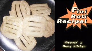 How to make fini roti  फिनी रोटी बनाउने तरिका  Fini roti nepali recipeNirmalas Home Kitchen [upl. by Aniryt]