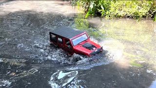 Main di Kali  Sungai  Slow Mo  Anti Air Waterproof WP  RC ADVENTURE CRAWLER OFF ROAD  4K HDR [upl. by Eceinwahs955]