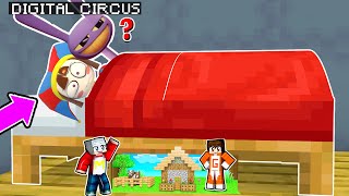 ¡CREO UNA MINI CASA DEBAJO DE LA CAMA DE THE DIGITAL CIRCUS EN MINECRAFT  SRGATO CON POMNI Y JAX [upl. by Namaan150]