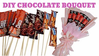 DIY CHOCOLATE BOUQUET  GIFT IDEA ANY OCCASION  BIRTHDAY VALENTINES DAY MONTHSARY ANNIVERSARY [upl. by Annayk]