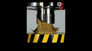 Hardest wood Vs hydraulic press machine experiment hydraulicmachine [upl. by Felic]