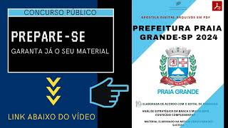 Apostila Prefeitura Praia Grande SP Técnico Enfermagem 2024 [upl. by Andryc886]