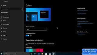 How to Enable Dark Mode in Windows 10 Officially [upl. by Ahsitneuq]