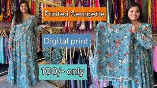 Georgette digital print fabric 100 mtr fabrics cndufabrics cndustore fabriccollection [upl. by Naillij]