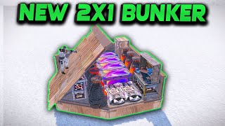 NEW 2X1 BUNKER in Rust  Rust Building Tutorial 2023 [upl. by Adaynek321]