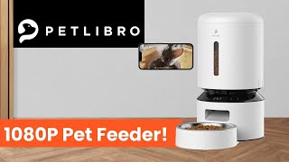 PETLIBRO Automatic Cat Feeder with Camera 1080p [upl. by Fidelas]