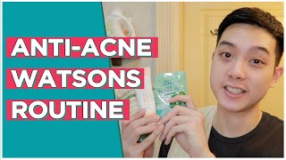 My Drugstore ANTIACNE Routine Watsons  Jan Angelo [upl. by Arakawa]