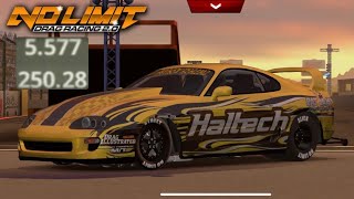 No Limit Drag Racing 20 557 Supra Tune Fastest Supra tune iOS [upl. by Kcim246]