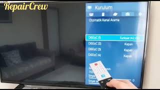 Toshiba Kanal arama nasıl yapılır Led tv uydu kurulumu ve kanal ayarlama [upl. by Verdha]