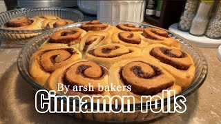 How to make Cinnamon rolls AT HOME  easy recipe by Arsh Bakers [upl. by Janot934]