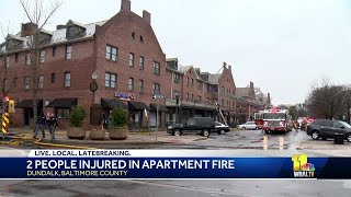 2 injured in Dundalk apartment fire [upl. by Olag]