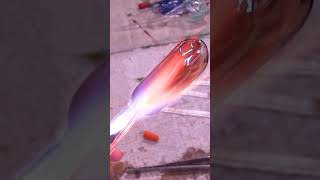 Blowing Glass Pipe  LAMPWORKING GLASS BLOWING  Glassblowing Pipe [upl. by Roxane]