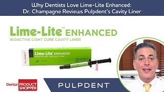 Why Dentists Love LimeLite Enhanced Dr Champagne Reviews Pulpdent’s Cavity Liner [upl. by Ayerim]