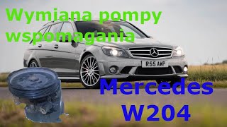 Wymiana pompy wspomagania Mercedes W204 [upl. by Sebbie]