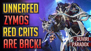 Warframe  ZYMOS They Unnerfed It Red Crits are Back  Duviri Paradox [upl. by Hakeber]