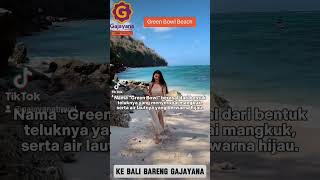 Green Bowl Beach wisatabali balibeach travelagent agentravel [upl. by Elbring569]