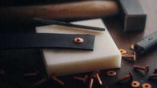 How to Set Copper Rivets in Leather [upl. by Dabney]