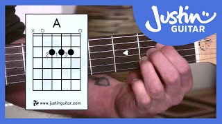 Beginner Guitar Lessons  Stage 1 The A Chord  Your Second Super Easy Guitar Chord BC112 [upl. by Rasia795]