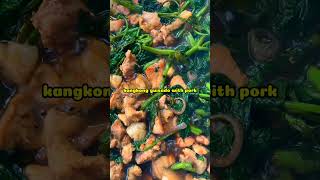 kangkong guisado with pork shorts [upl. by Pul]