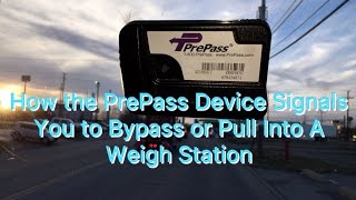 Expediter Team  How The PrePass Device Signals You To Bypass Or Pull Into A Weigh Station [upl. by Anrym]