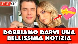 Chiara Ferragni e Fedez la bellissima notizia poco fa proprio quando tutto sembrava perduto loro [upl. by Alaekim665]