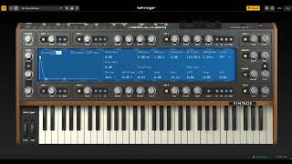 Behringer Vintage FREE Synth Plugin [upl. by Douglas40]