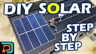 9kW DIY Home Solar Panel System Installation  Start to Finish [upl. by Alinna853]