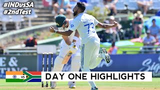 India vs South Africa 2nd Test DAY 1 Full Match Highlights  IND vs SA 2nd Test DAY 1 Full Highlight [upl. by Marinna]