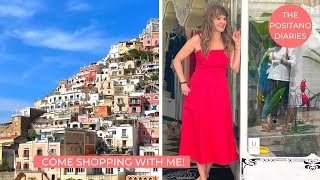 COME SHOPPING WITH ME IN POSITANO  Ceramics Linens Homewear Clothes EP 178 [upl. by Cuyler]