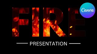 How to Create a Stunning Fire Animation Text Effect in Canva 🔥 [upl. by Au]