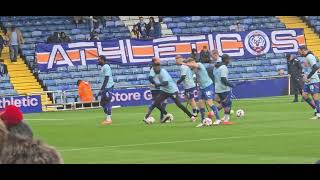 Oldham Athletic Vs Tamworth FC warming up 16112024 2425 Season [upl. by Aaren]